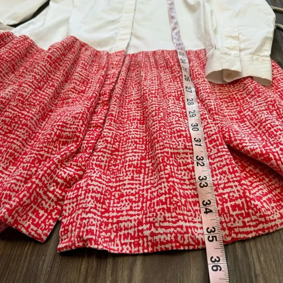 Diane Von Furstenbug Women's Alison Drop Waist Dress Size 10 Multi DVF Button-Up - Picture 6 of 10